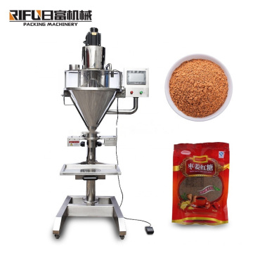 Semi-auto powder filler, spicy powder milk protein chili powder filling packing machine (cans ,bottles ,premade bags ) for shop